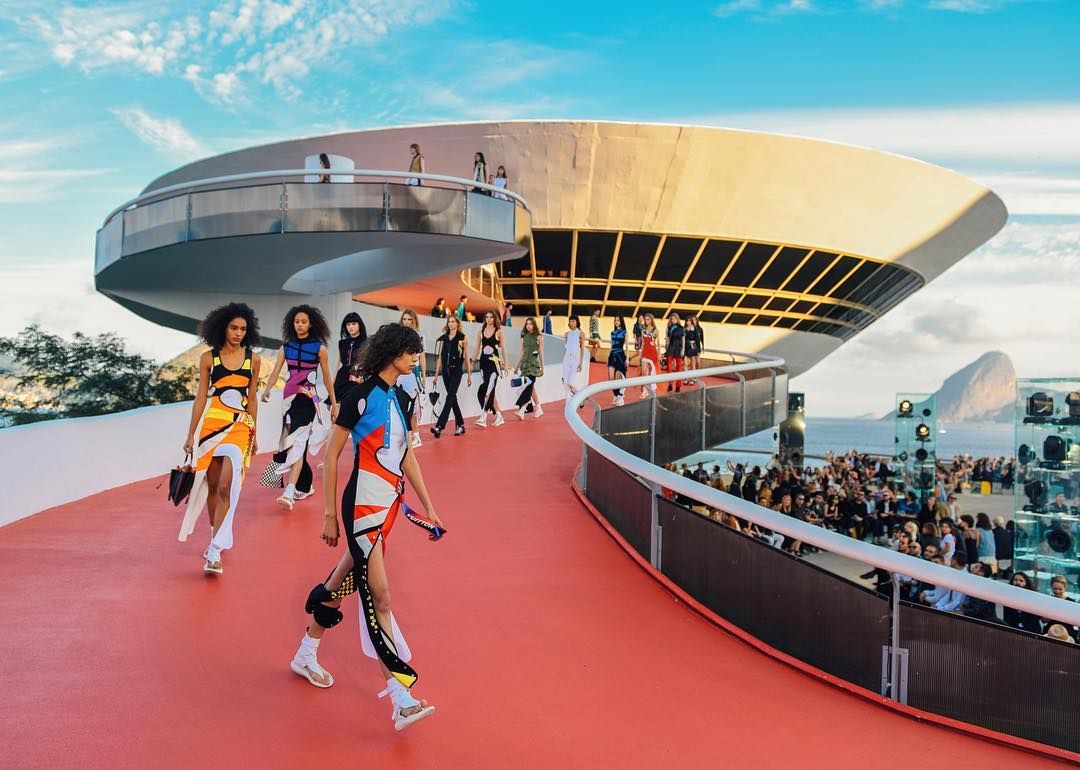 Louis Vuitton hosts cruise show at striking location just outside Paris