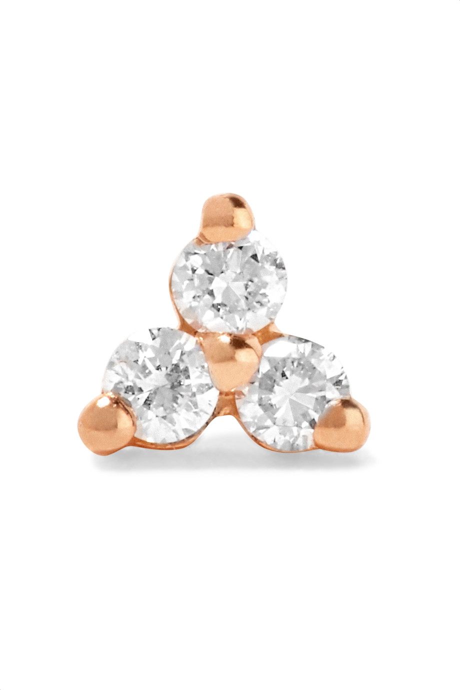 Idylle Blossom Diamond Drop Charm Stud Earrings