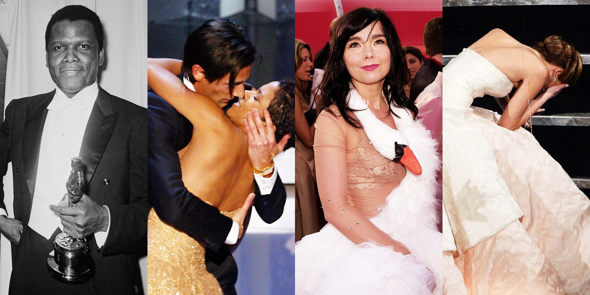 These are the 12 most awkward moments of the Golden Globes | Red formal  dress, Dress, Fashion