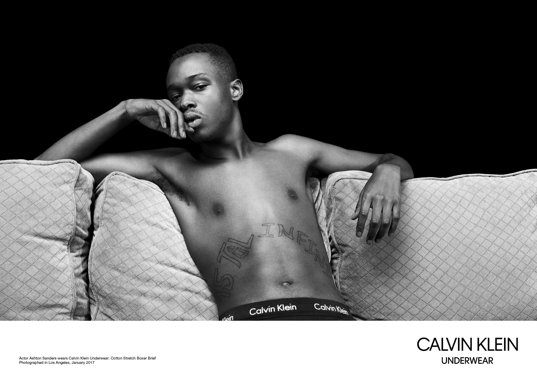 Ashton Sanders and Trevante Rhodes Model Calvin Klein Underwear Ads-Cast of  Moonlight Models