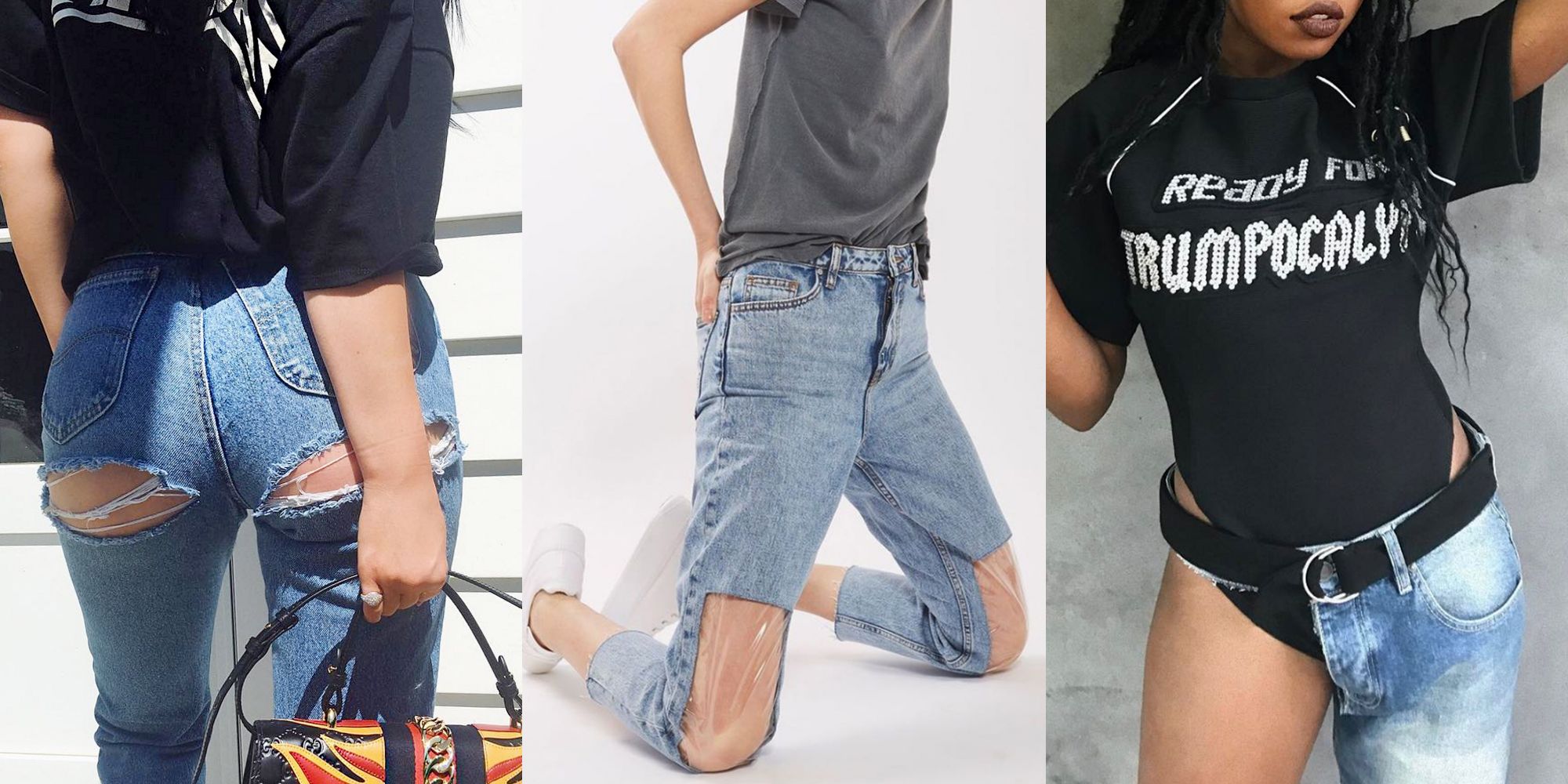 Inside-out jeans might be the most bizarre fashion trend yet