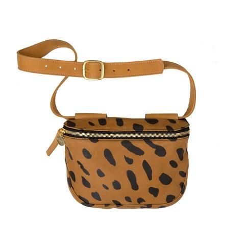 Clare V. Leopard Fanny Pack - Brown Waist Bags, Handbags