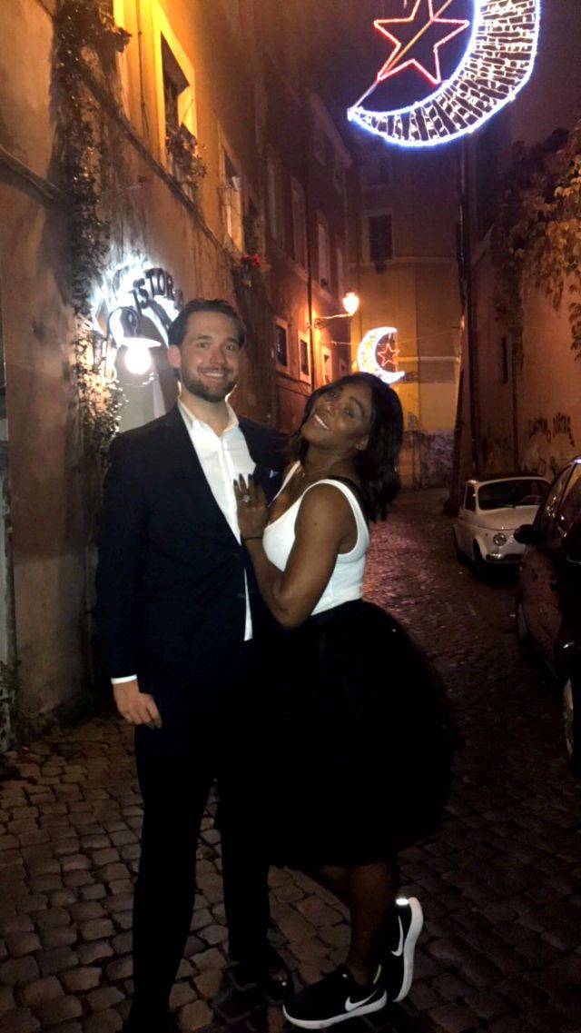 Serena Williams Posed With Her Husband Alexis Ohanian and Daughter Olympia  in Naked Wardrobe Grey Long Sleeve Mini Dress – Fashion Bomb Daily