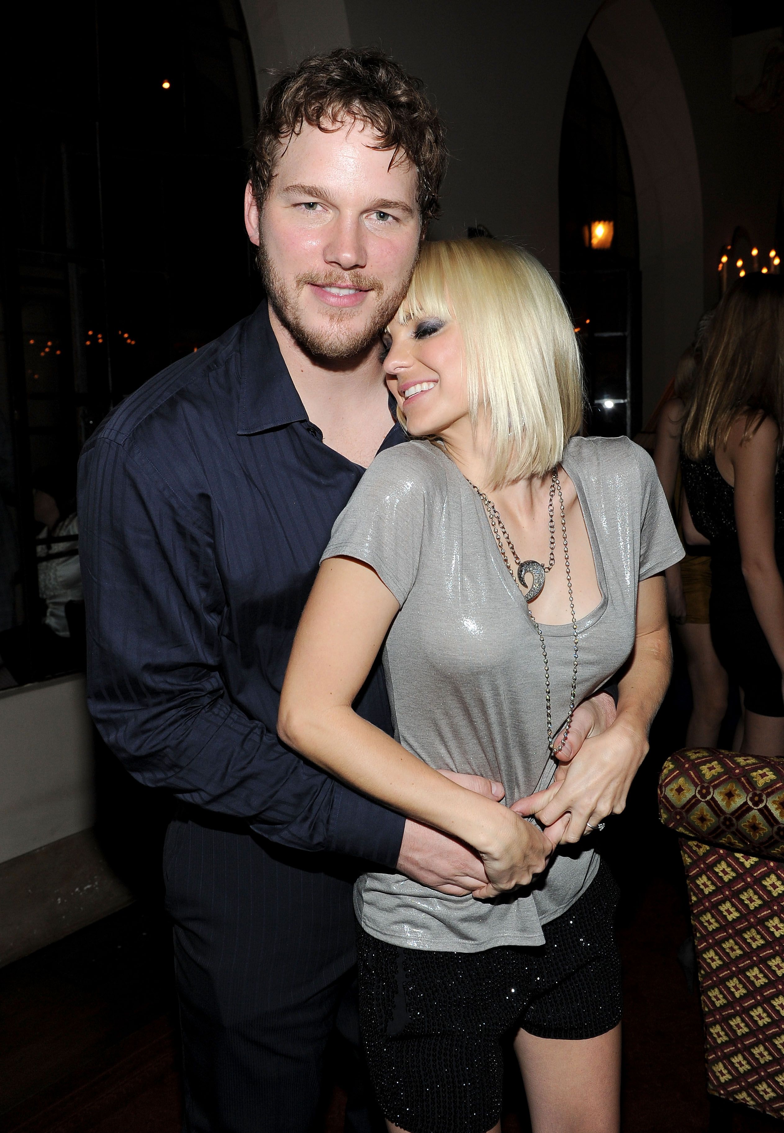 LOS ANGELES, CA - SEPTEMBER 19, 2012: Anna Faris with parents