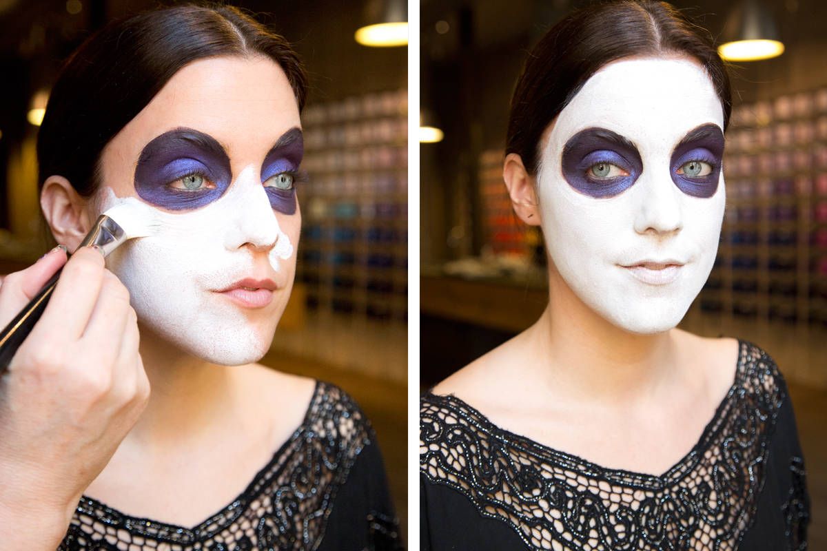 skull masquerade mask makeup