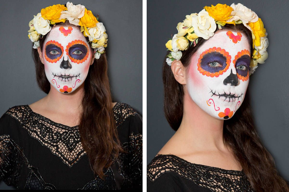 alder koncert Elendig Sugar Skull Makeup How To - How to Paint a Sugar Skull Face