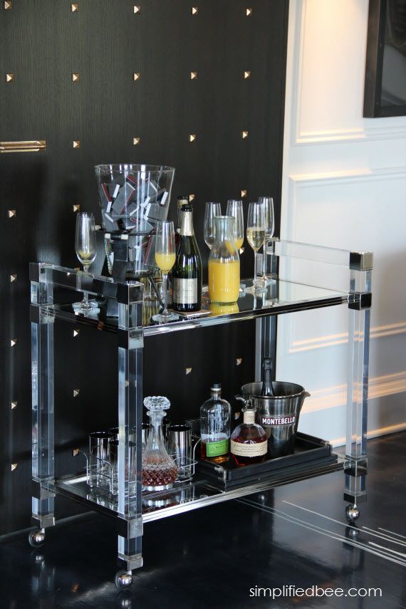 How to Style a Bar Cart (Practical but Pretty) - Red Leaf Style