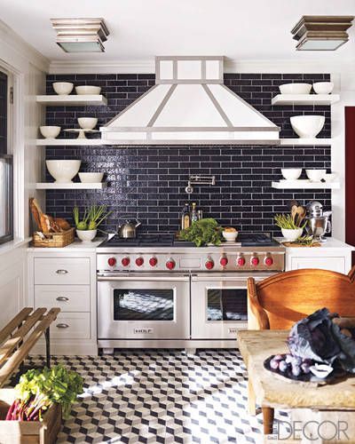 Black Kitchen Design Ideas - Pictures of Black Kitchens - Elle Decor