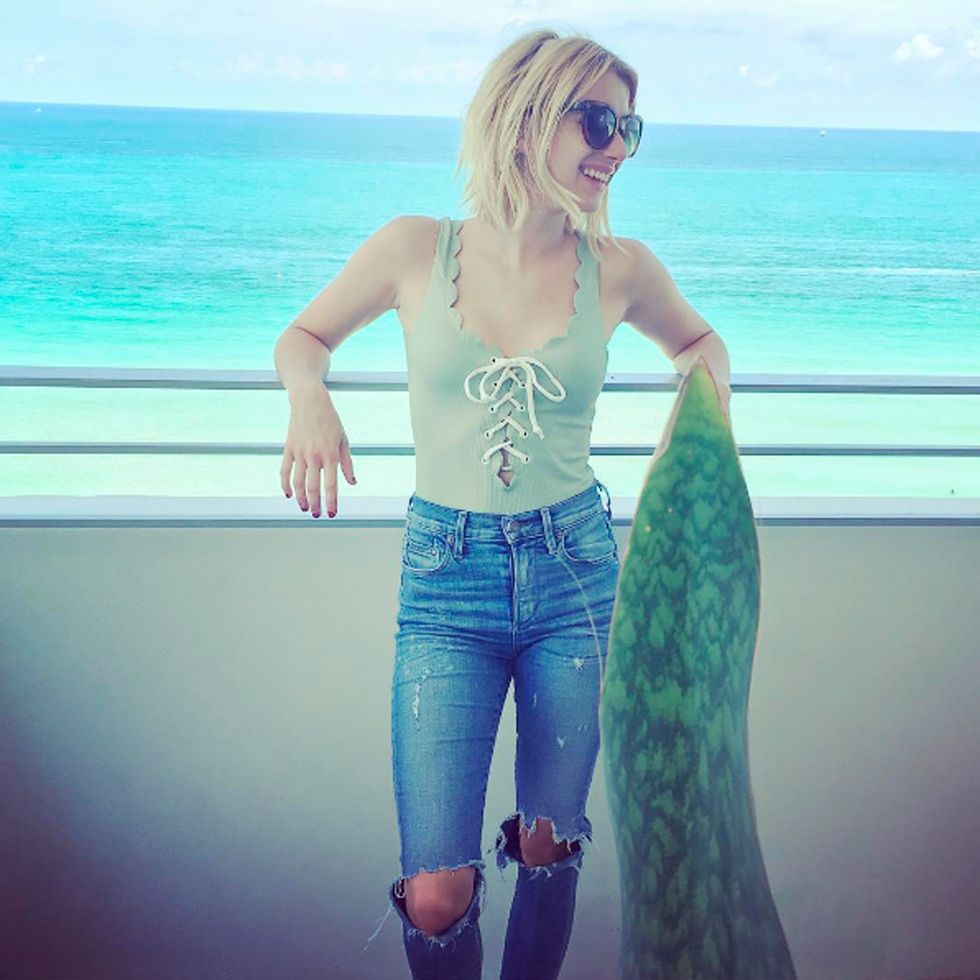 <p>La actriz opta por unas vacaciones en pleno Miami, ¿envidia?</p><p><strong>Instagram:</strong>&nbsp;@emmaroberts</p>