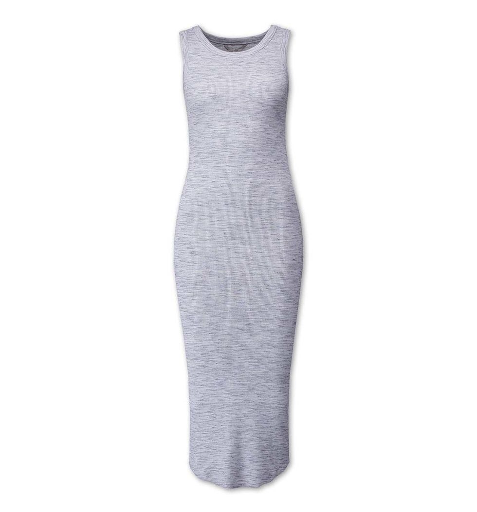 <p>Los vestidos de punto en tonos neutro como el gris son otra de las opciones a manejar. Mejor si son en punto canalé: más elásticos y cómodos. Éste lo encontrarás en <strong>C&amp;A</strong> (13 €).&nbsp;</p>