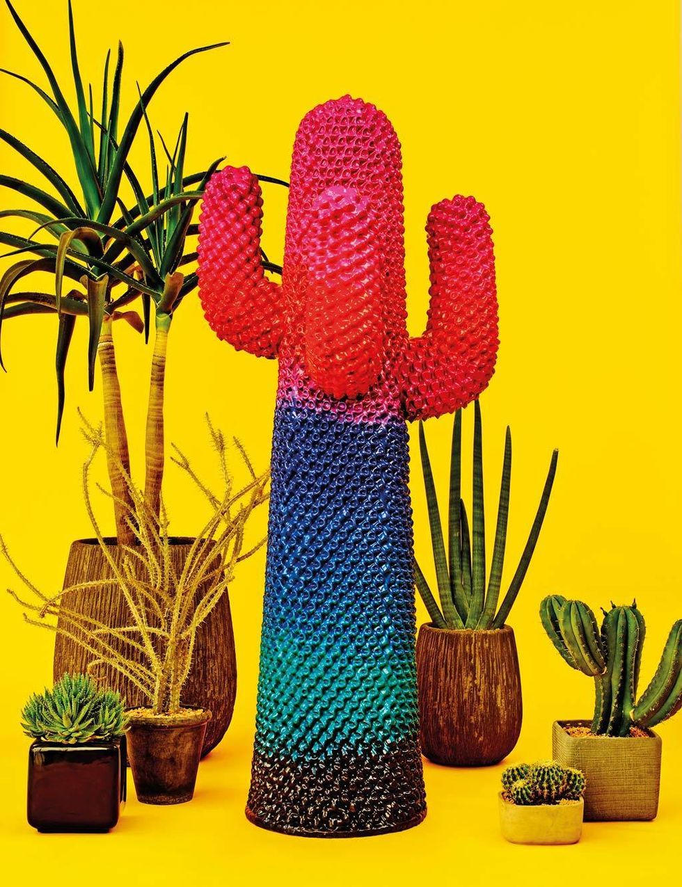 <p>Para celebrar su 50º aniversario, la firma italiana Gufram ha pedido al diseñador de moda Paul Smith que customice una de sus piezas más emblemáticas, <i>Cactus.</i> Y aquí está el resultado, con la versión <i>Psychedelic,</i> fotografiada por <i>TOILETPAPER magazine.</i></p>