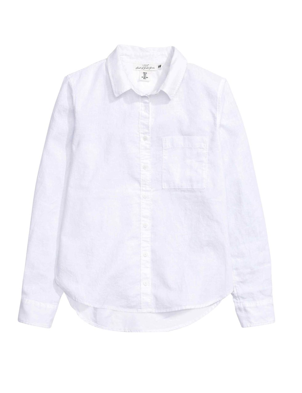 <p>Camisa blanca masculina de H&amp;M (24,95 €).</p>