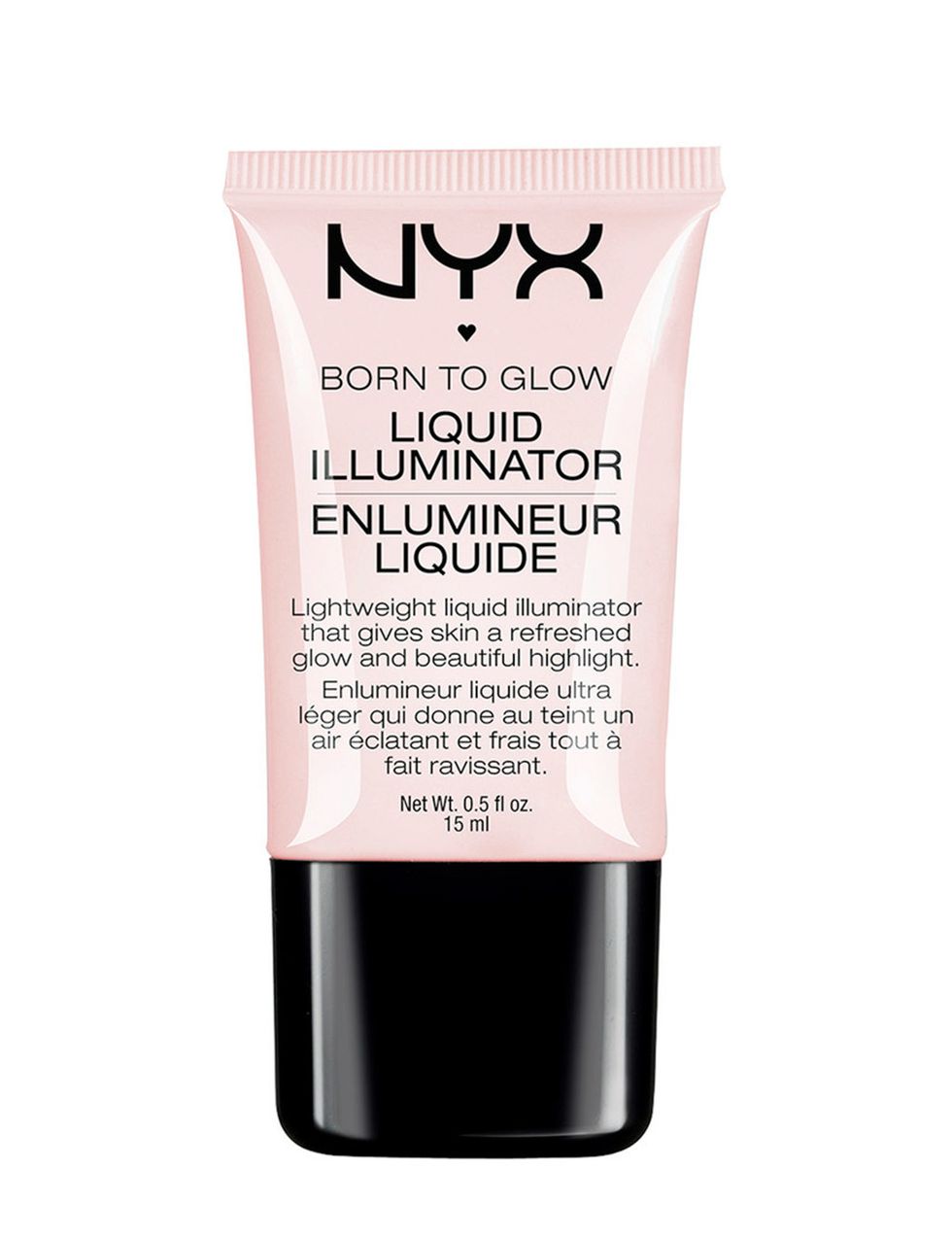 <p>'Born to Glow Liquid Illuminator' (c.p.v.) de <strong>Nyx</strong>. Iluminador en crema con acabado ligero para utilizar en cara o cuerpo.</p>