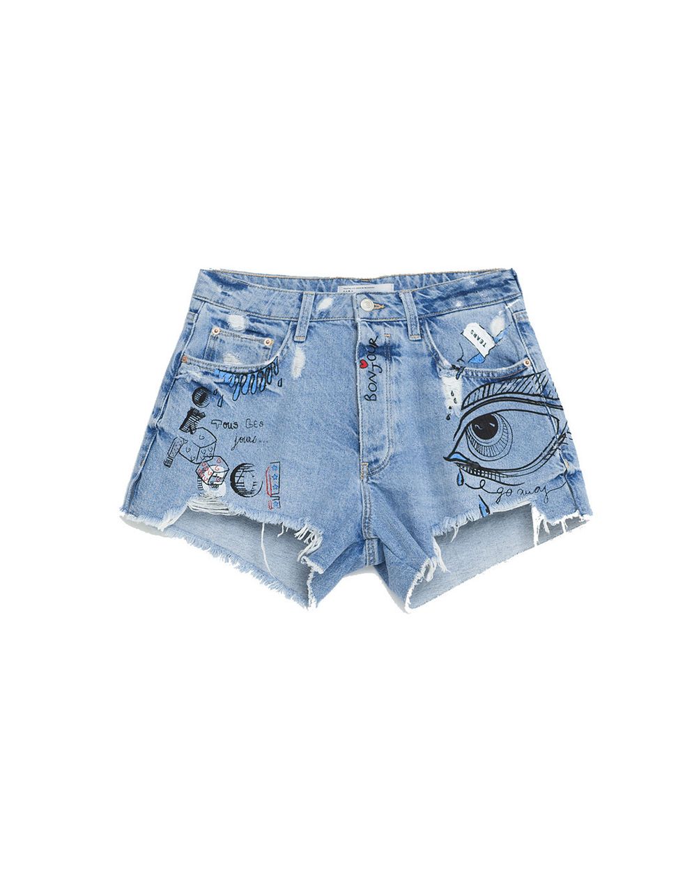 <p>Shorts pintados de Zara (25,95 €).</p>
