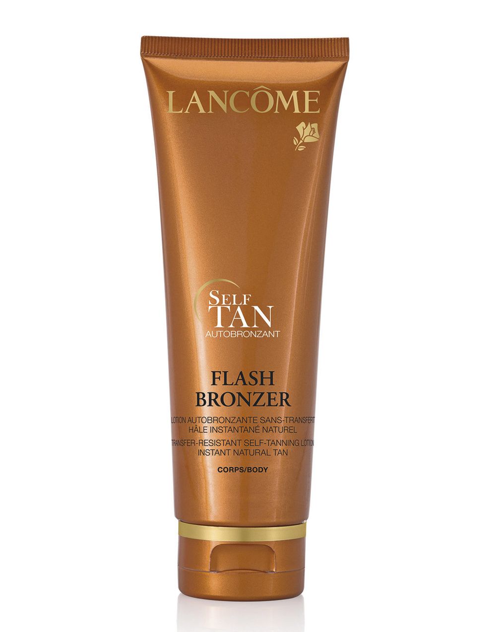 <p>'Flash Bronzer Self Tanning Lotion' (31,50 €) de&nbsp;<strong>Lancôme</strong>. Loción de secado rápido enriquecida con vitamina E.</p>