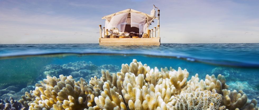 <p>El apartamento se encuentra en la Gran Barrera de Coral australiana, una de las siete maravillas naturales del mundo. Pertenece a la plataforma vacacional Airbnb, que ha convocado un concurso en el que regala una noche en él. </p>