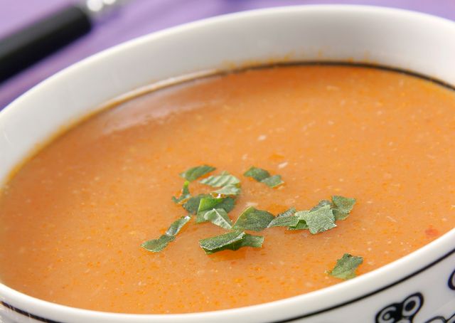 Food, Soup, Tableware, Ingredient, Peach, Bisque, Carrot and red lentil soup, Dish, Orange, Recipe, 