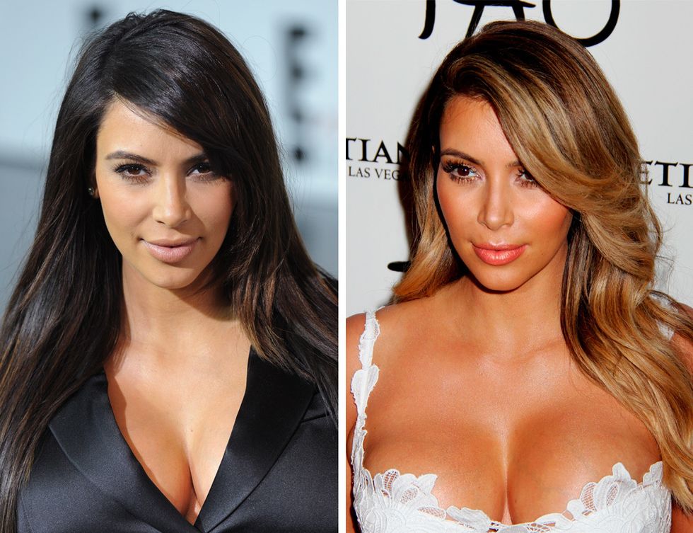 <p>Tras su reciente maternidad, <strong>Kim Kardashian</strong> ha cambiado su melena negra por el cabello rubio. ¿Mejor o peor?</p>
