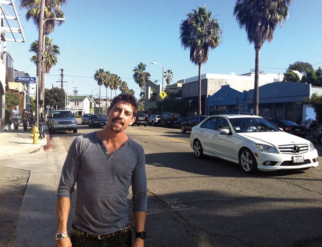 “Una imagen de mi estancia en la ciudad norteamericana de Los Ángeles cuando estuvimos presentando en Hollywood ‘Primos’, mi primer largometraje”.