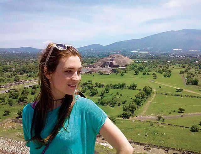 “Esta foto está tomada desde la Pirámide del Sol, en Teotihuacan. Dicen que esta construcción te llena de energía, y creo que hay algo de cierto en ello”.