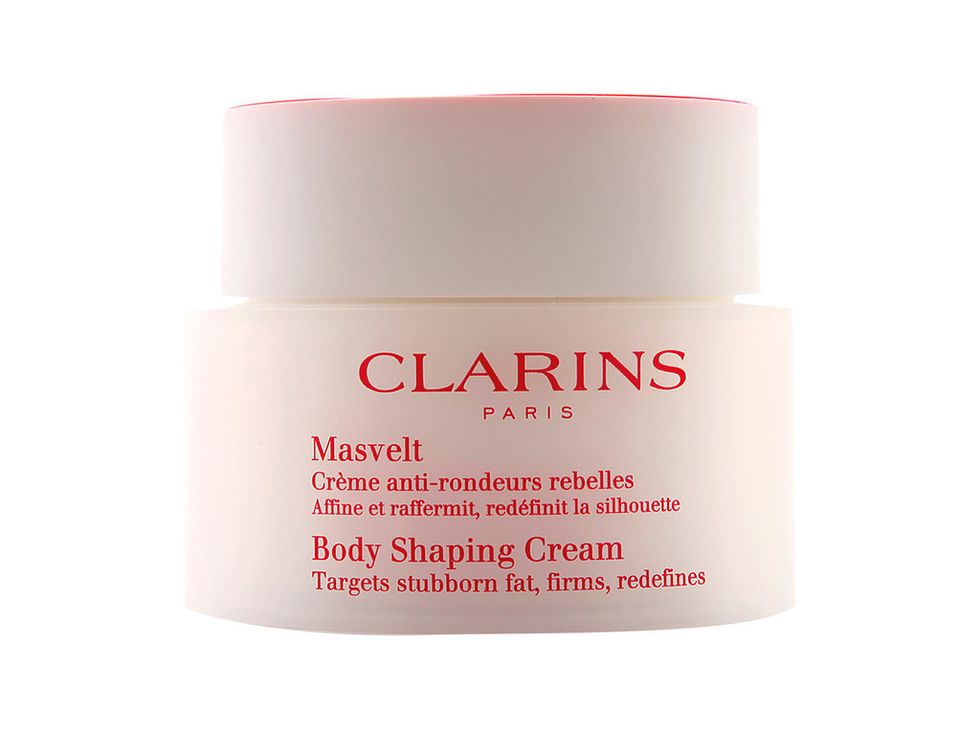 <p>'Masvelt Body shaping Cream' (56 €), de <strong>Clarins</strong>. &quot;Se absorbe rápido y hace que tu piel parezca más firme&quot;, dice según Saara Ritvos, editora de Belleza de ELLE Finlandia.</p>