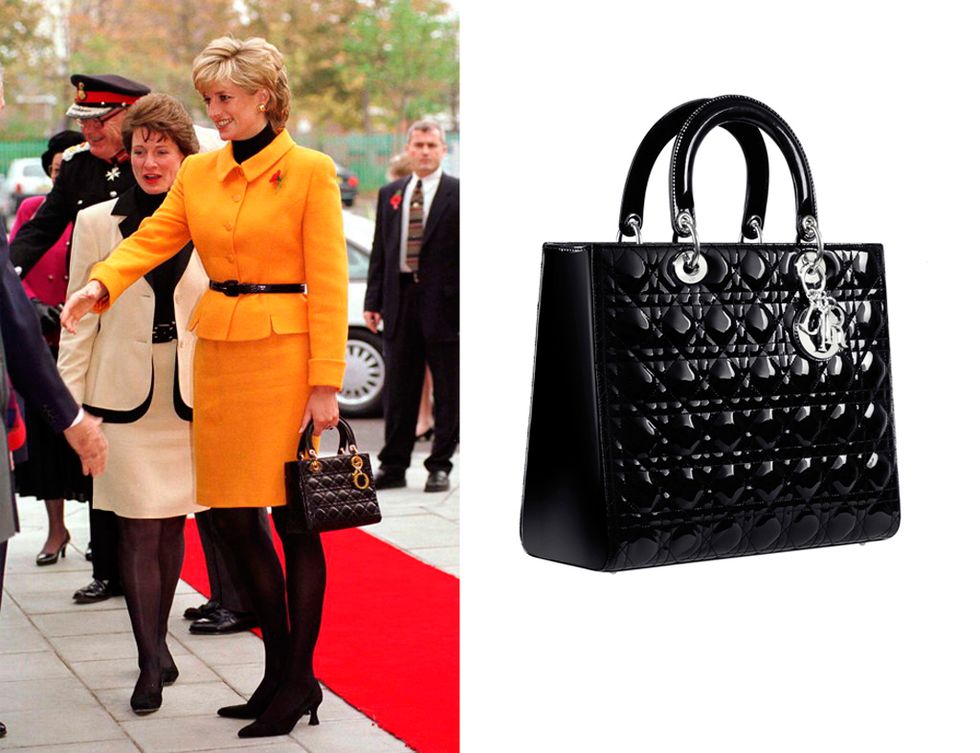 <p>Lady Di fue la encargada de inspirar a Christian Dior para conseguir el bolso <strong>Lady Dior</strong> (2.600 €).</p>