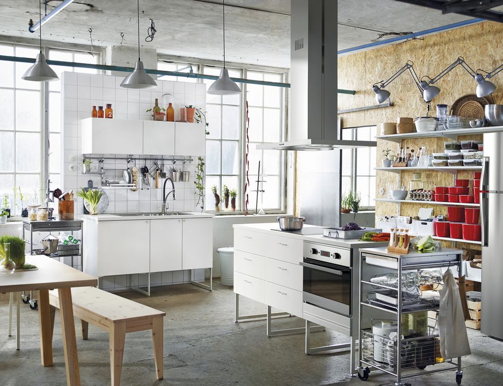 <p>&nbsp;Así es esta cocina <i>Metod/Veddinge</i>, de Ikea.</p>