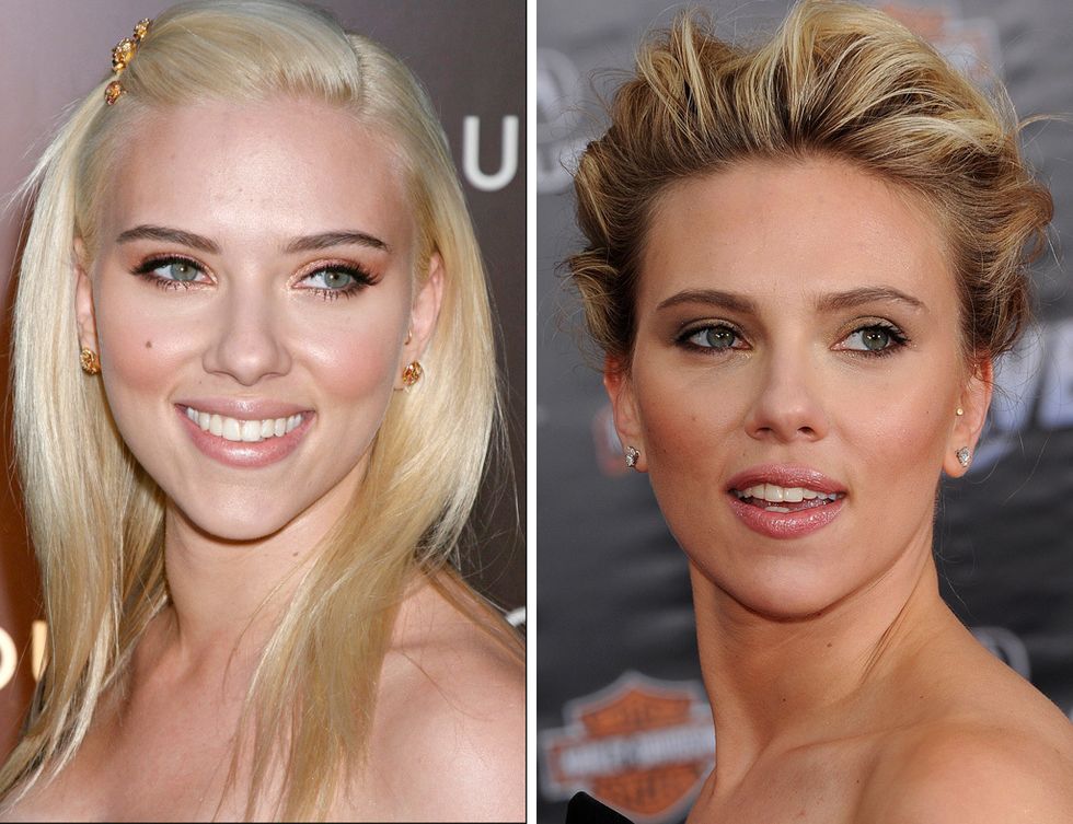 <p>No hay duda de que el estilo de <strong>Scarlett Johansson</strong> ha mejorado con los años: mucho más favorecida con unas cejas bien definidas y con un tono más acorde con su color de pelo.</p>