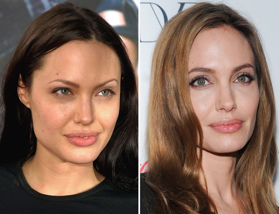 <p>Unos cuantos años de diferencia separan estas imágenes: antes, <strong>Angelina Jolie</strong> lucía unas cejas muy finas y un aspecto más explosivo. La prferimos ahora: unas cejas más naturales le aportan una apariencia más sofisticada.</p><p>&nbsp;</p>