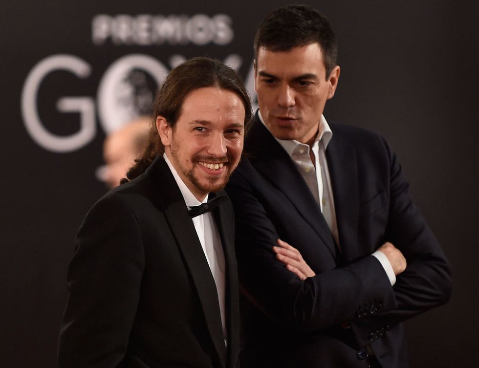 <p>Como dos auténticas estrellas de cine se comportaron&nbsp; los candidatos a la presidencia del Gobierno. Pablo Iglesias y Pedro Sánchez fueron dos de los protagonistas de la noche. </p>