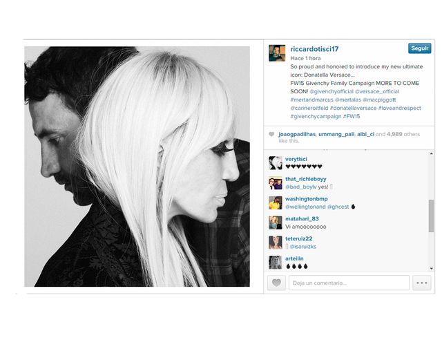 Donatella Versace imagen de Givenchy