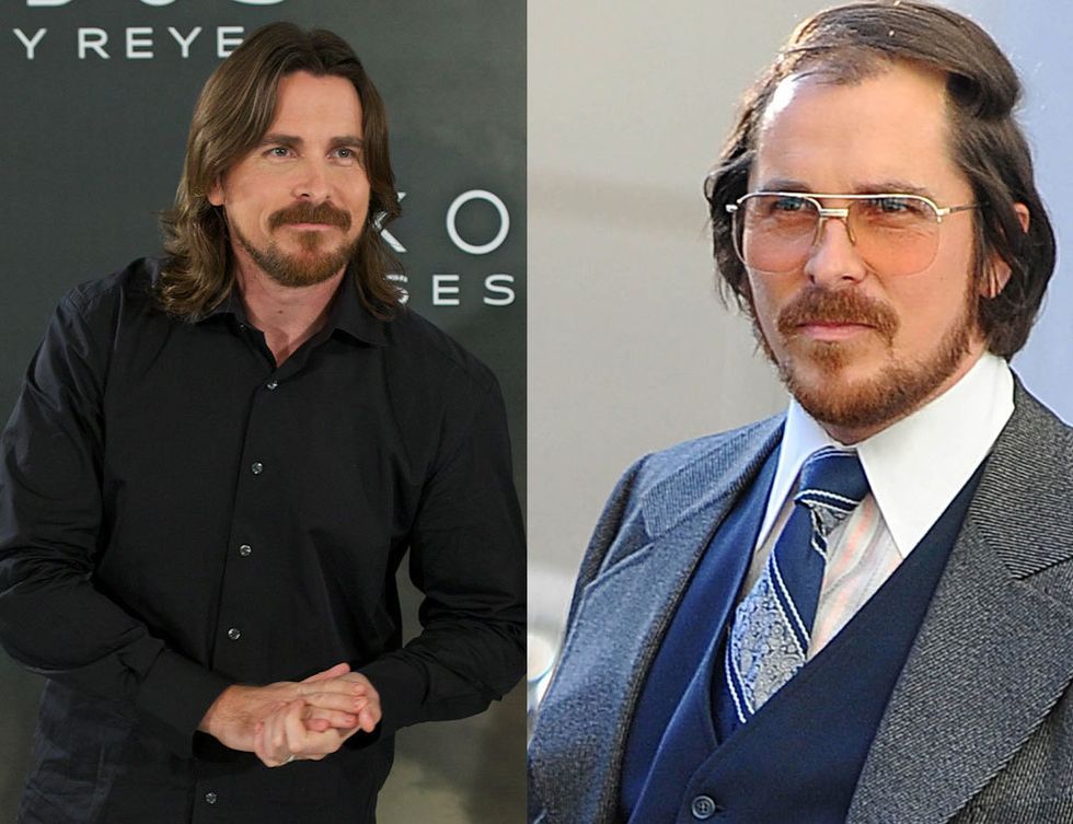 <p>Un aspecto mucho más voluminoso tuvo que adquirir <strong>Christian Bale</strong> en <strong>'American Hustle'</strong>, uno muy diferente a la apariencia desmejorada y extremadamente delgada que presentó en 'The machinist'. Un aumento de peso de 20 kilos.&nbsp;</p>