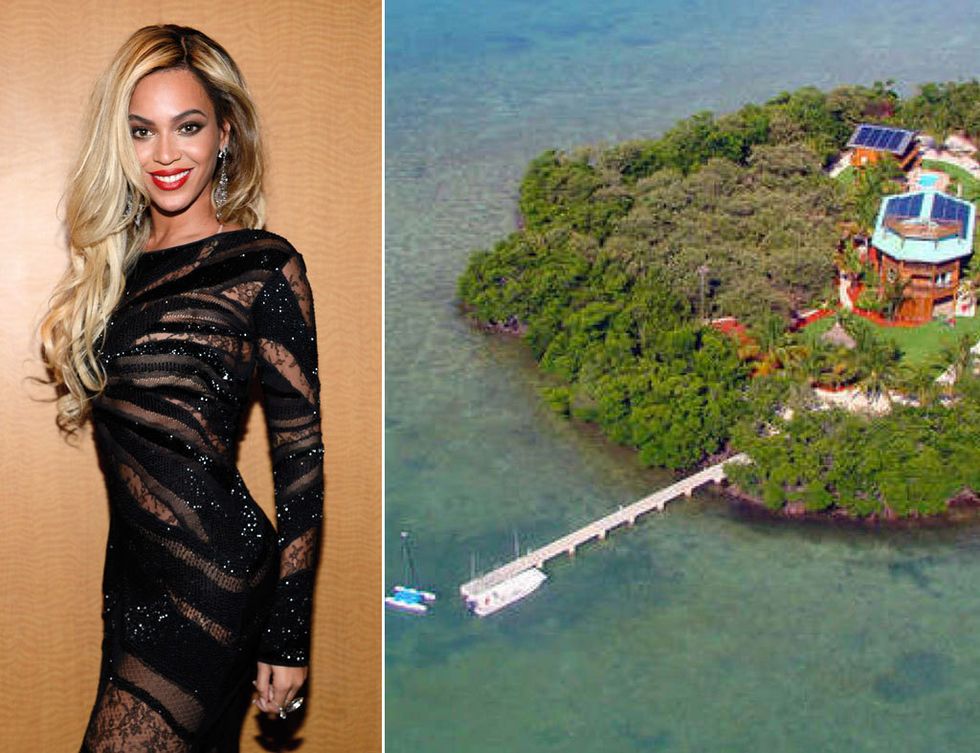 <p>Su marido, el rapero Jay-Z, le regaló por su quinto aniversario de boda una hermosa isla privada en las Bahamas. Al parecer, pagó alrededor de 1,78 millones de €.</p>
