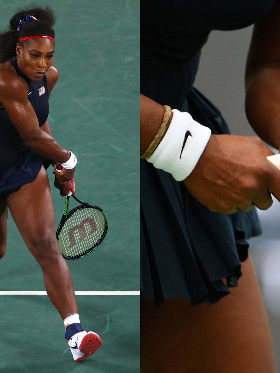 <p>Aunque se ha quedado fuera de la competición en Rio, la tenista número uno del mundo,&nbsp;<strong>Serena Williams</strong>, ha dejado para la posteridad esta manicura inspirada en la bandera estadounidense.</p>