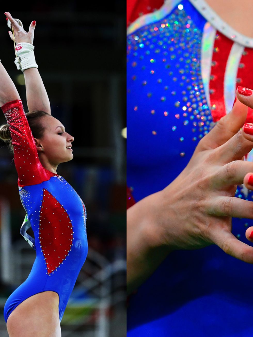 <p>En mitad de la polémica que rodea a los atletas rusos, el equipo de la gimnasta&nbsp;<strong>Daria Spiridonova</strong> ha conseguido alzarse con una medalla de plata. Para la ocasión, ella ha lucido una manicura monocolor.</p>