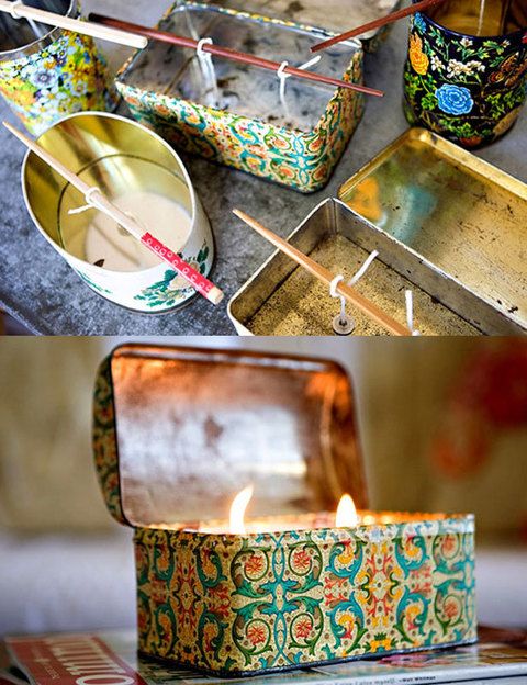 <p>Una vieja lata de metal puede convertirse en una vela con un interesante toque vintage. Es fácil de hacer y te sirve casi cualquier recipiente. Aprovecha y recicla.</p>