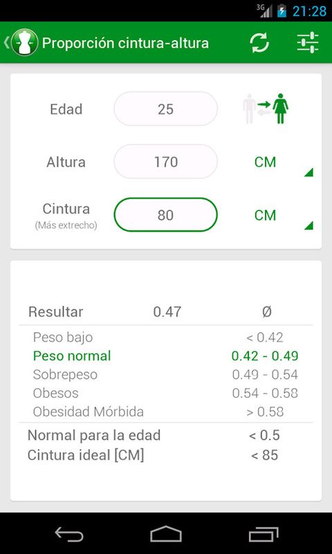 <p>Para comenzar a adelgazar con salud, primero debes sabes cuál es tu peso ideal para marcarte objetivos realistas. Con la aplicación <strong>IMC Calculadora</strong> (Android), podrás conocer tu Índice de Masa Corporal de una manera fácil, además de otros índices y porcentajes que te ayudarán a deteminar tu salud. </p>