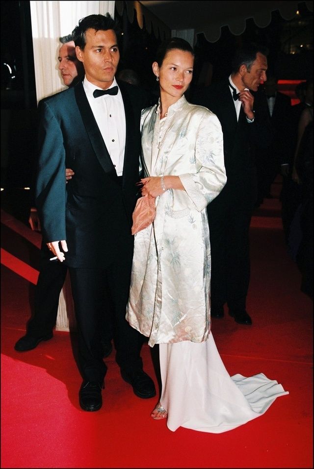 <p>La modelo y el actor celebraron el 50 aniversario del Festival de Cannes en 1997.</p>