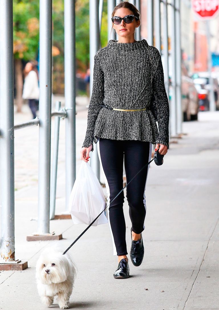 <p><strong>Olivia Palermo</strong> pasea con mucho estilo a su adorable mascota.</p>