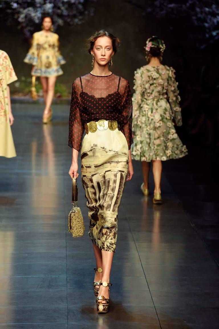 <p>Diseñador: Dolce &amp; Gabbana. <strong>Milan Fashion Week.</strong></p>
