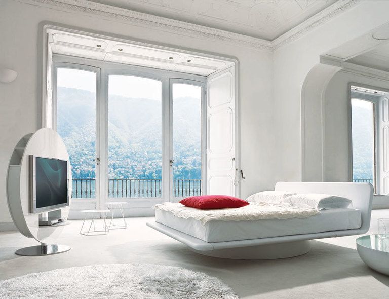 <p>Es la cama Giotto, desde 2.709 €, de Bonaldo, en cuero o tela</p>