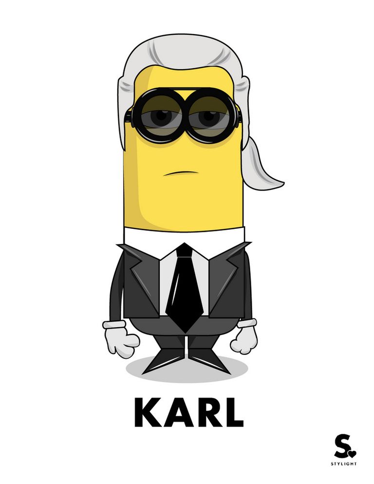 <p>Con su inconfundible outfit habitual, nos encanta el Minion <strong>Karl Lagerfeld</strong>.&nbsp;</p>