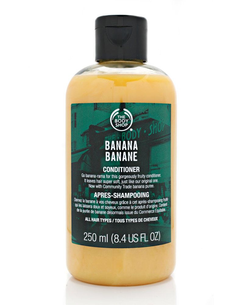 <p>'Acondicionador de Banana' (5 €), de <strong>The Body Shop</strong>. Sin siliconas y con ingredientes procedentes del Comercio Justo.</p>