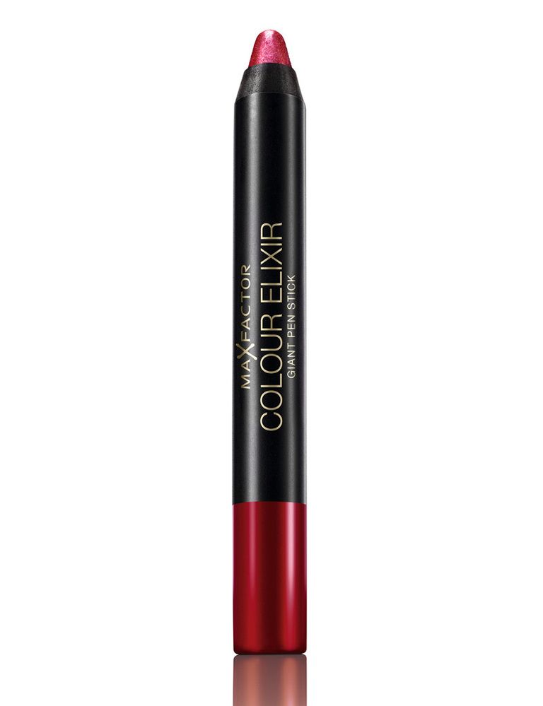 <p>'Colour Elixir Giant Pen Stick' (7,95 €), de <strong>Max Factor</strong>. Barra de labios en formato lápiz, con una fórmula deslizante y un acabado de efecto mojado.</p>