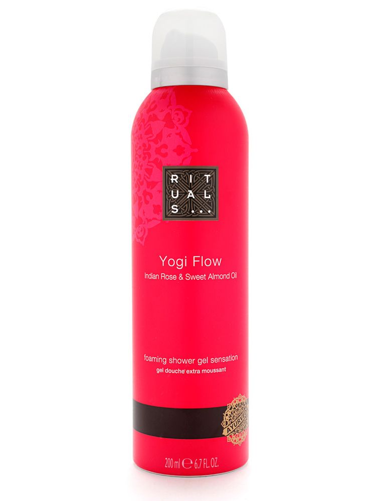 <p>'Yogui Flow' (8 €), espuma de ducha de <strong>Rituals</strong>. Hidrata la piel y tiene un efecto relajante.</p>
