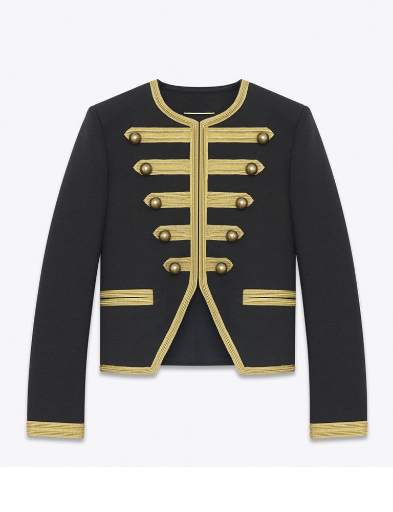 <p>Chaqueta de&nbsp;<strong>Saint Laurent by Heidi Slimane.</strong></p>