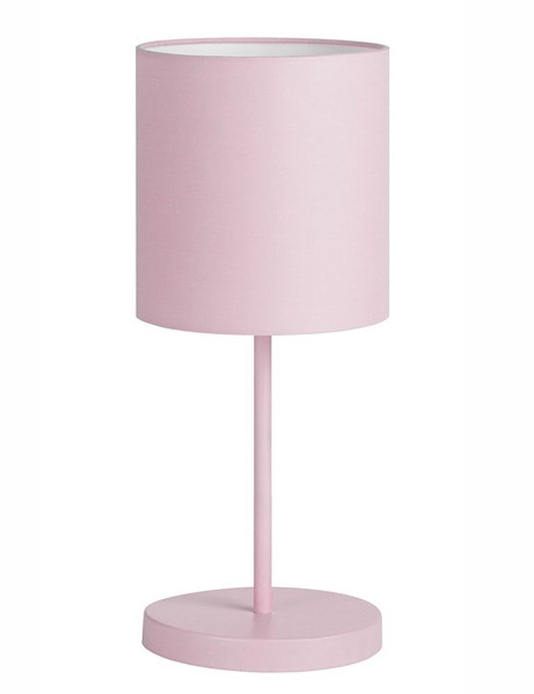 <p>La habitación de los más pequeños de la casa se llenará de alegría con esta lamparita metálica de <strong>Kids,</strong> modelo Nanos (24 €). Está disponible en blanco, azul o rosa.</p>
