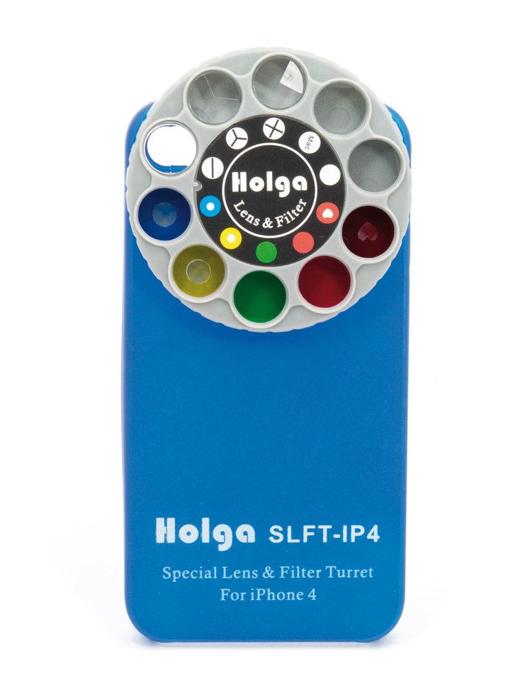 <p>Convierte tu móvil en una cámara Holga gracias a un disco giratorio que ofrece diez lentes diferentes (20 €). Sólo basta con girar, escoger la deseada, disparar y ver el mundo en diversos colores.</p>
