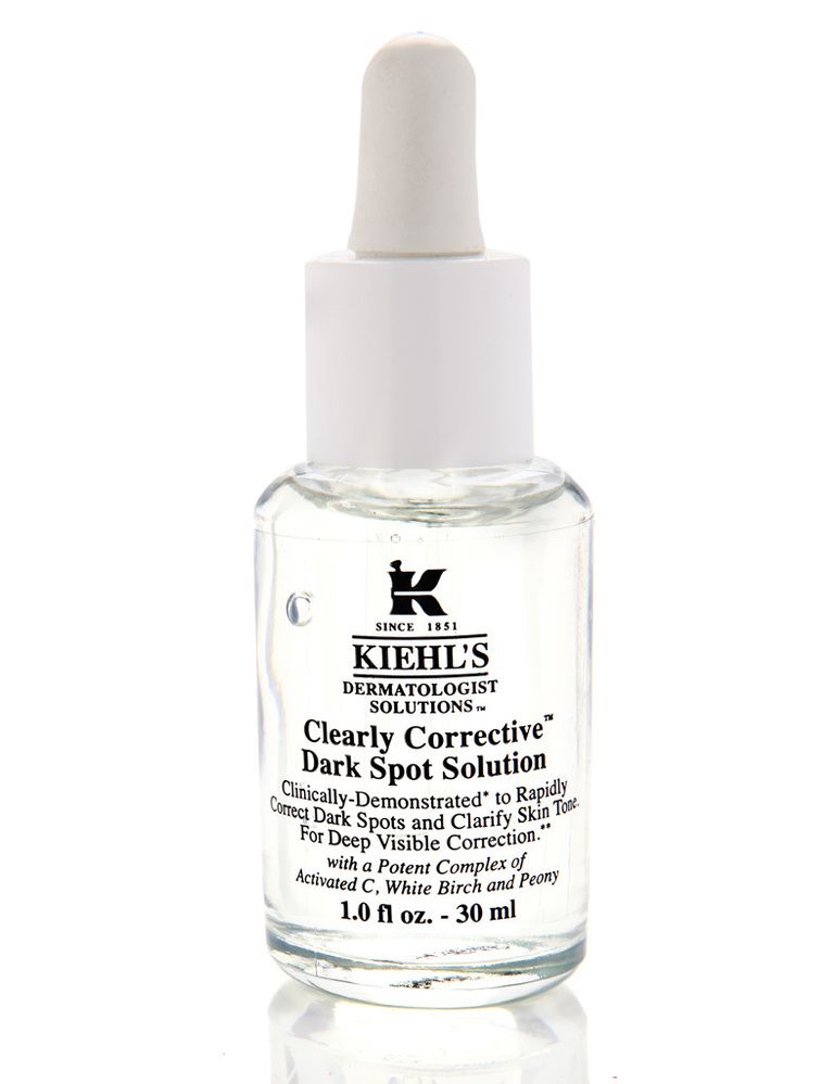 'clearly corrective dark spot solution' de kiehl's ilumina la piel y hace frente a las manchas oscuras