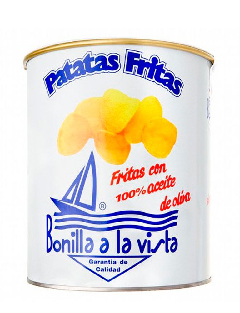 <p>Crujientes y con la sal justa, las patatas fritas de <strong>Bonilla a la vista</strong> son las aliadas perfectas del aperitivo (<a href="http://bonillaalavista.com" target="_blank">bonillaalavista.com</a>, 11 €).</p>
